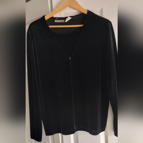 Notation Velvet Cardigan - Picture 3 of 11